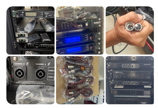 Pa microphone rack system kuching installation