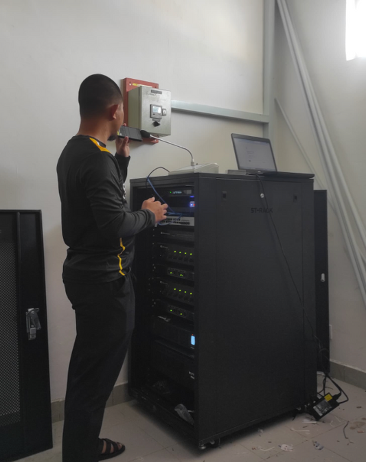 Professional PA System Rack Installation by HJ Security