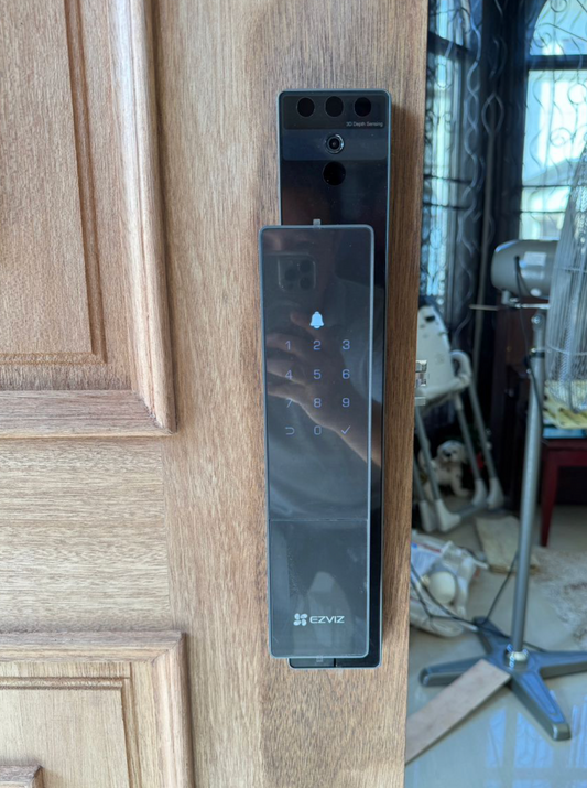 Smart Door Lock Installed in Kuching Home – 3D Face Unlock & PIN