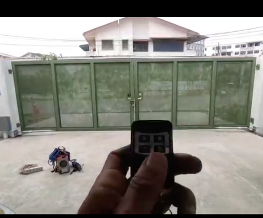 Folding Glass Autogate Installed in Kuching!