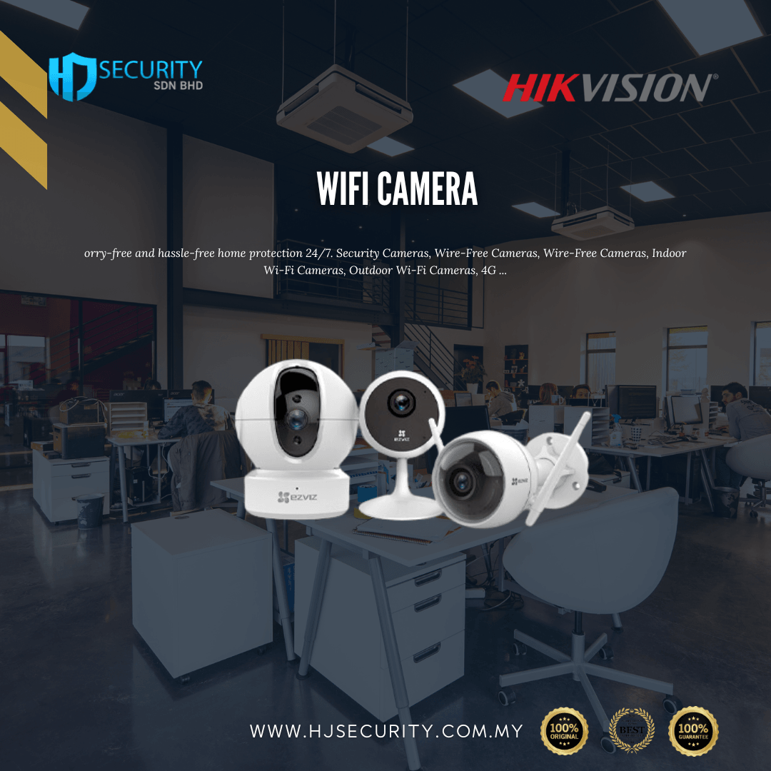 Ezviz wireless WiFi camera indoor outdoor battery Kuching by HJ Security