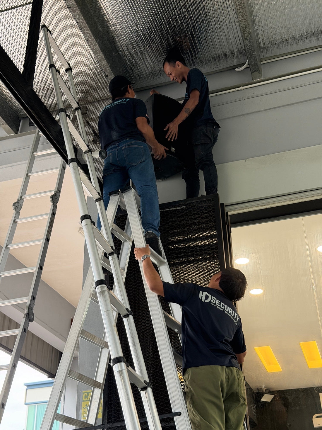 pa system speaker installer 