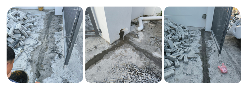 Final Patching Work for Autogate System – Neat, Safe Professional Finish