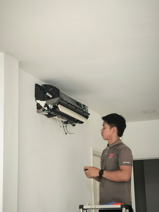 Acson Aircon Installation at Rubber Road, Kuching | HJ Security
