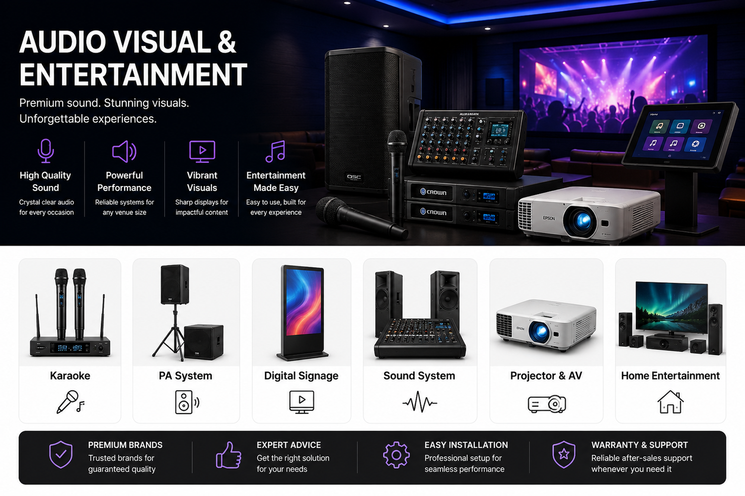 🔊 Audio Visual & Entertainment