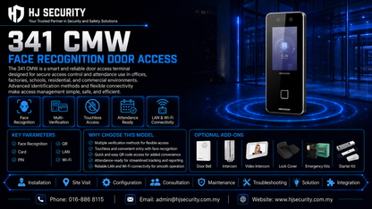 Face Recognition Attendance Door Access System Kuching | Hikvision Fingerprint Card Terminal