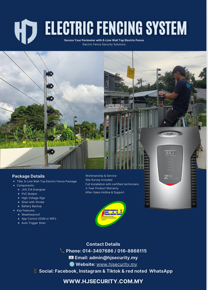 Electric Fencing kuching Systems Installation in Sarawak JVA