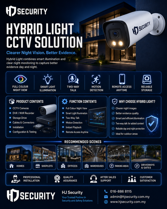 Hikvision AI Defense CCTV Kuching | Two-Way Talk Hybrid Light 4CH 8CH 16CH