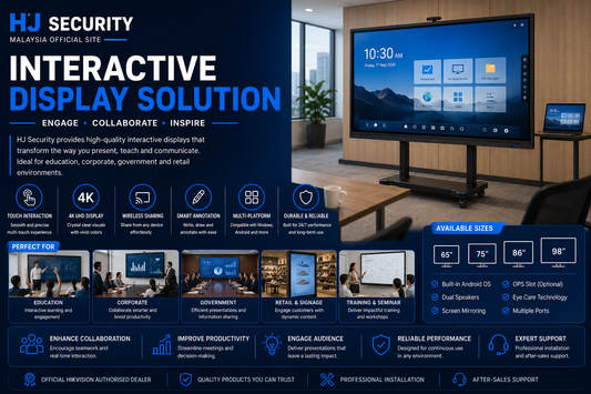 Interactive Display Installation Kuching | 4K Touch Screen Panel Classroom Meeting Room