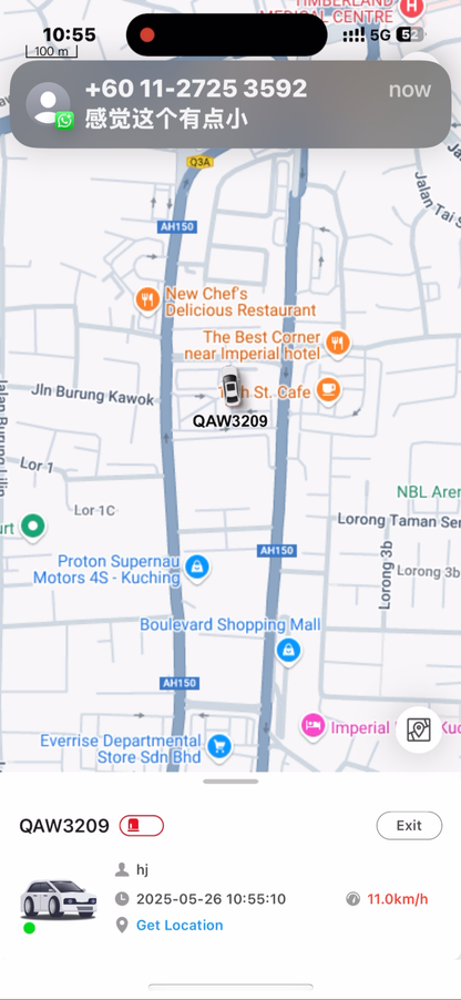 CAR GPS + DESKCAM kuching GPS Tracker
