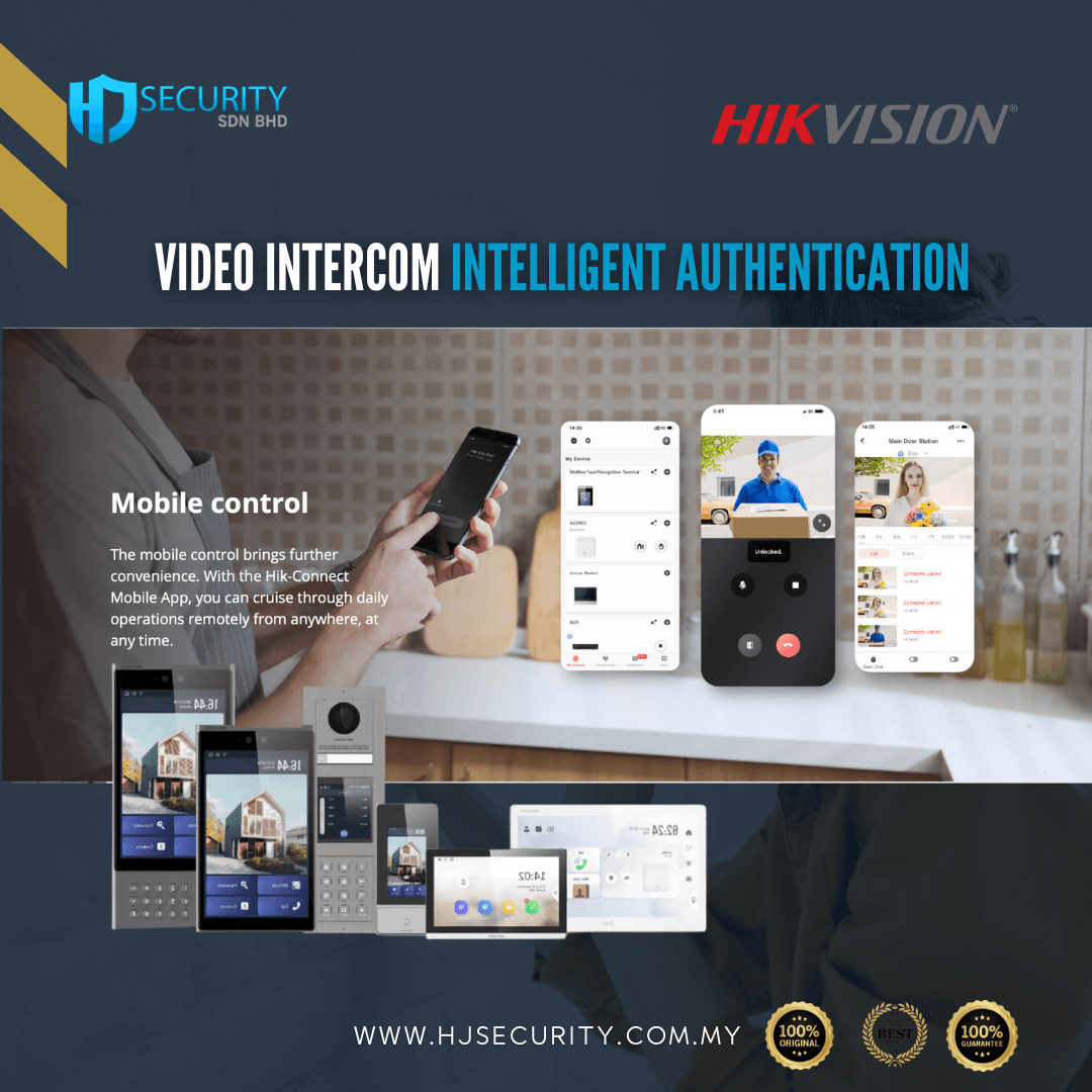 Hikvision video intercom system indoor outdoor station Kuching