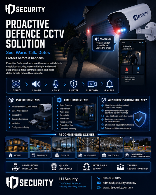 Hikvision Proactive Defense CCTV Kuching | Siren Active Deterrence 4CH 8CH 16CH