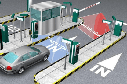 barrier gate intercom kuching antifall capture trigger radar digram