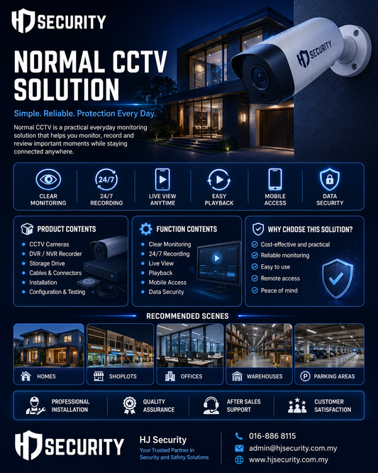 Hikvision Standard CCTV Kuching | Motion Detection Camera Package 4CH 8CH 16CH